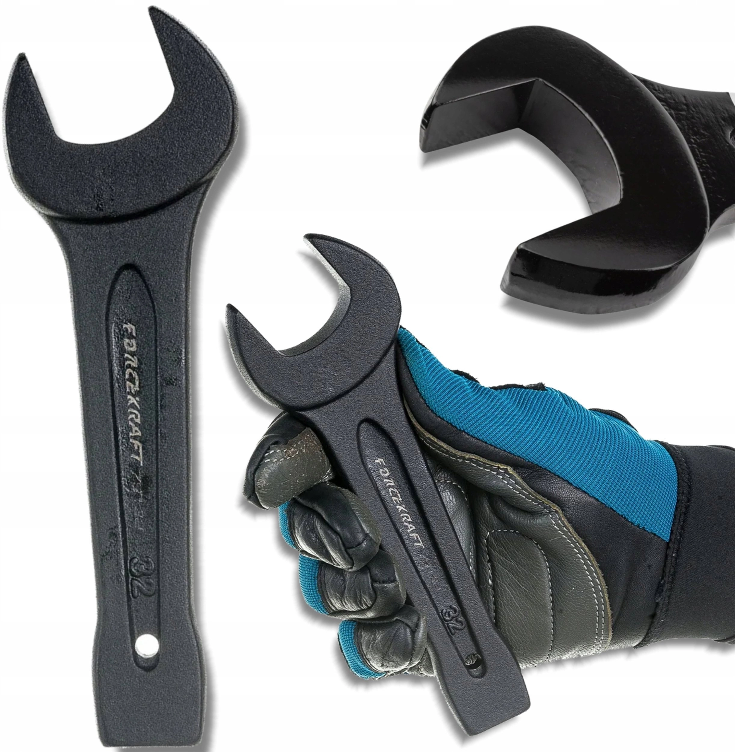 Open-ended wrench for tamping 32mm (L-185mm)