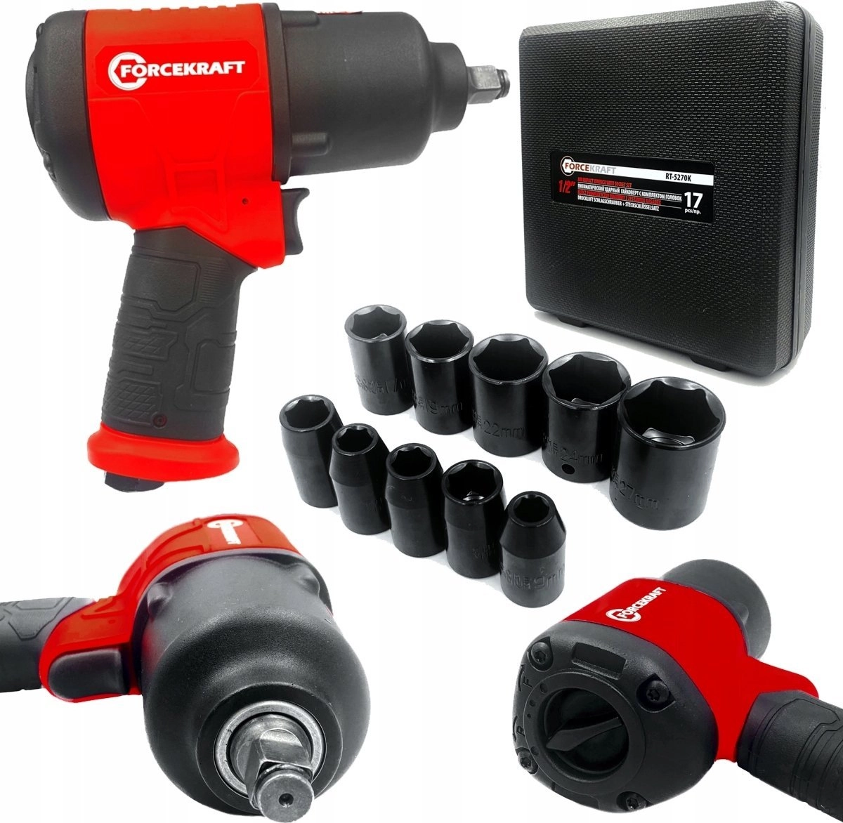 Forcekraft impact wrench TWIN HAMMER pneumatic