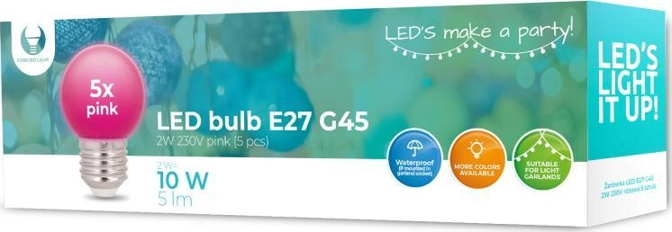 Forever Light Żarówka LED E27 G45