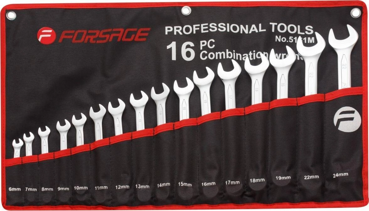 Forsage Set of wrenches 16el. (6-24mm)