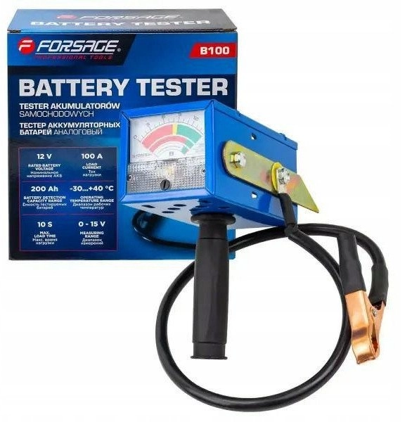 Analogue battery tester 12V 100A 200Ah
