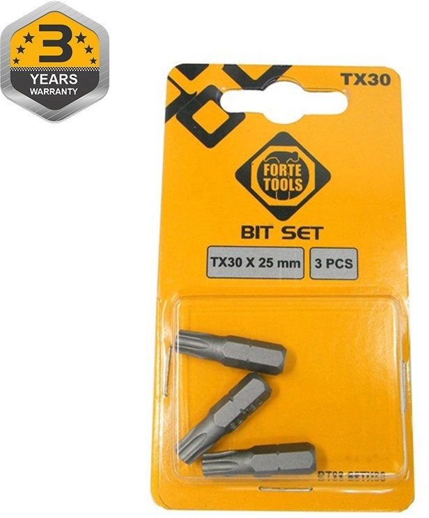 SCREWDRIVER BIT TX30X25MM 3PCS 14966588 BT03-25TX30