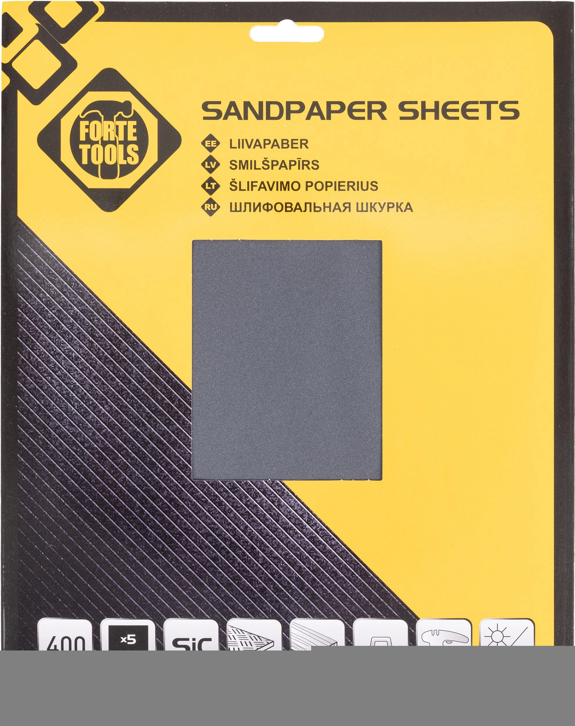 SAND PAPER MET NO400 230X280 5PCS