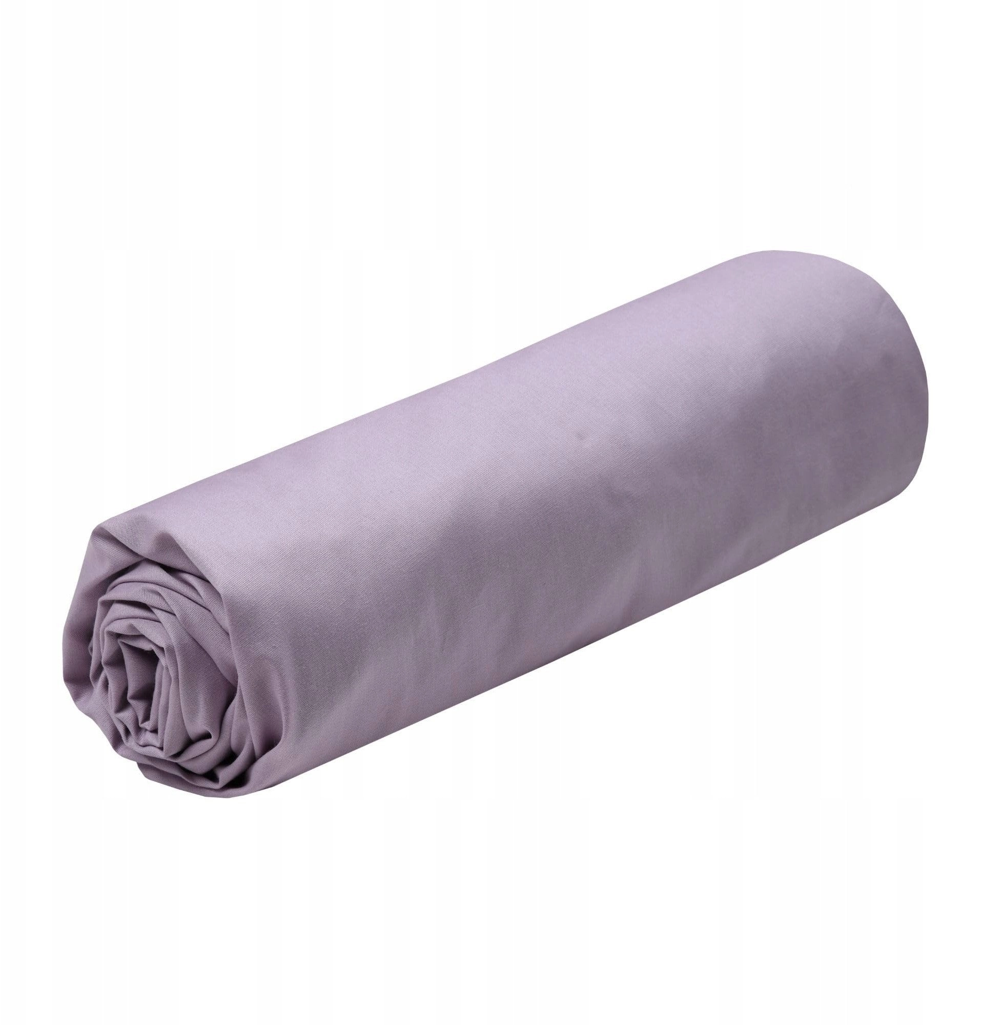 Cotton fitted sheet  lilac  ELYSEE 14948984
