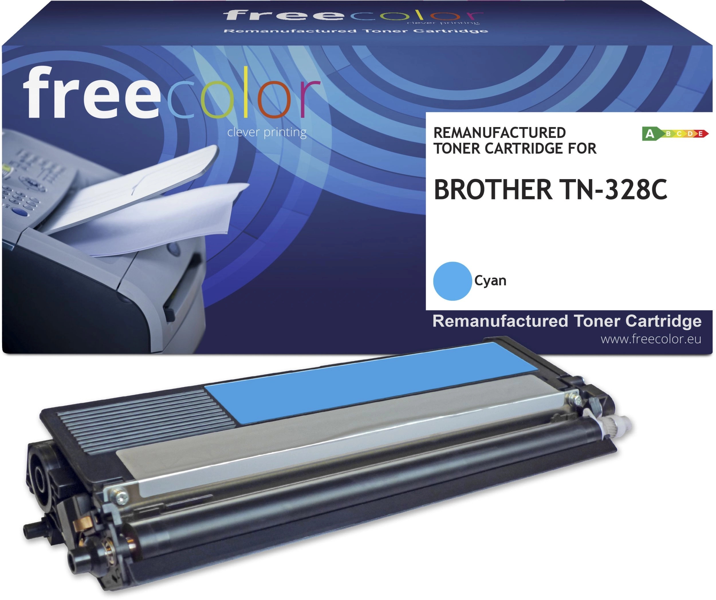 Freecolor Toner Brother TN-328C cyan 6000