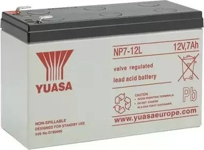 Fukawa YUASA NP7-12L batteries (12V/7Ah -