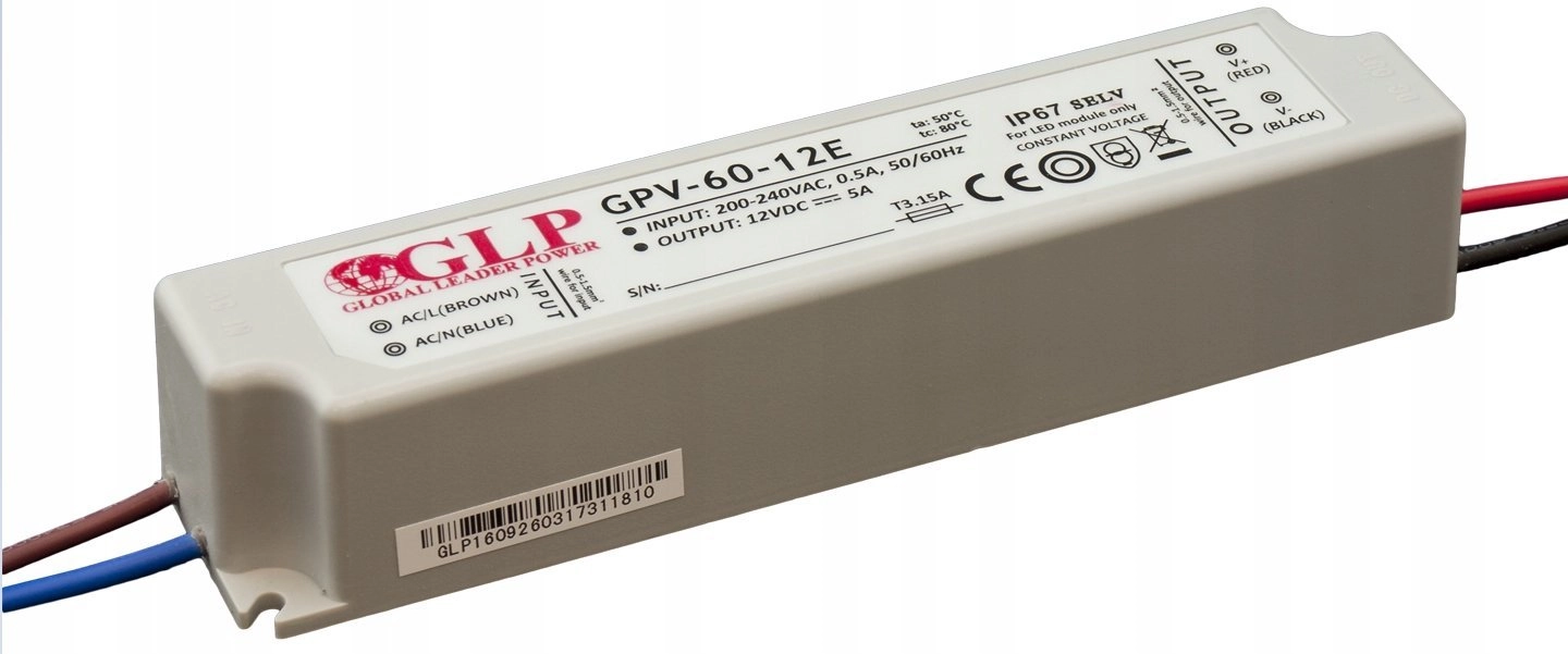 GLP SWITCHING POWER SUPPLY 24V/2.5A/GPV-MINI