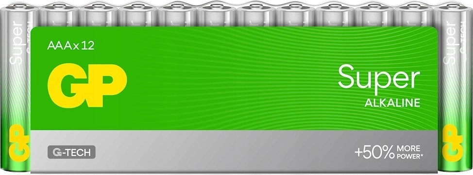 1x12 GP Super Alkaline 1 5V