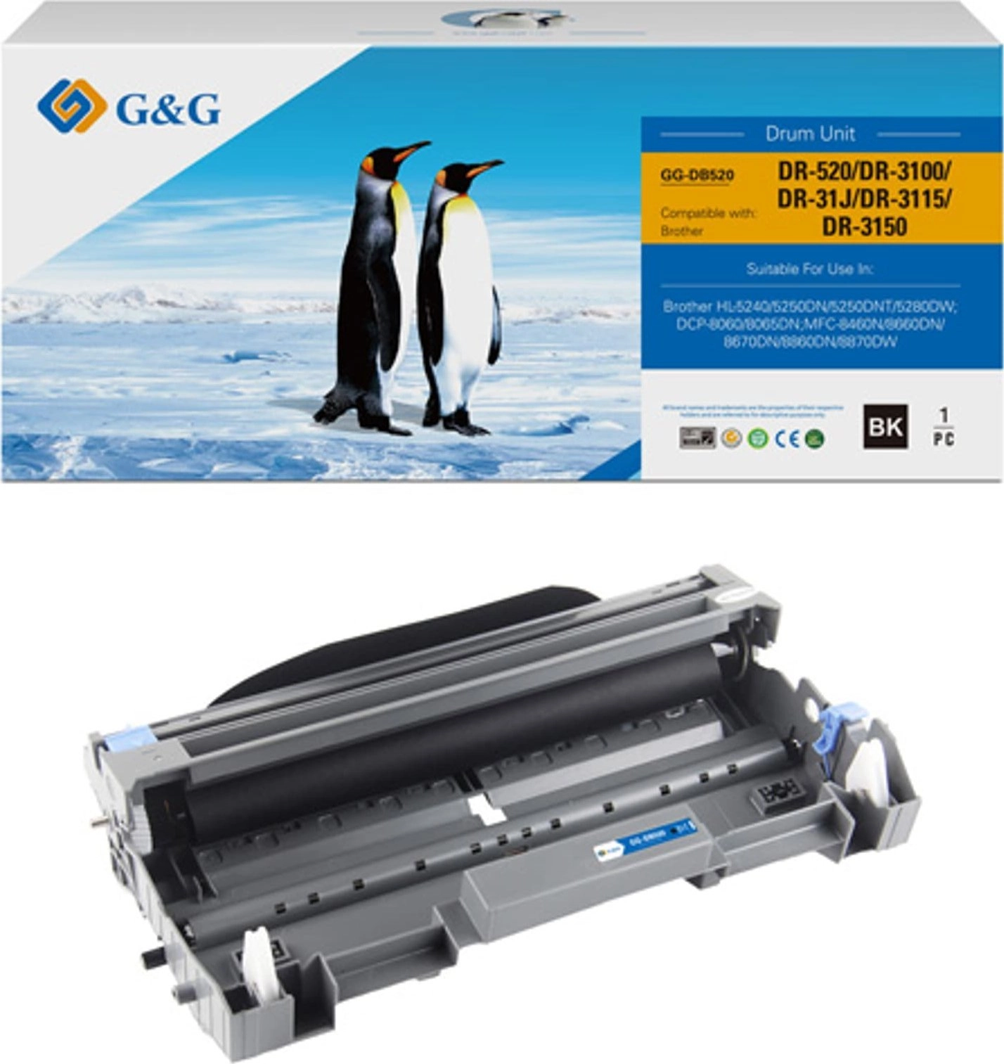 GG compatible drum with DR3100  black