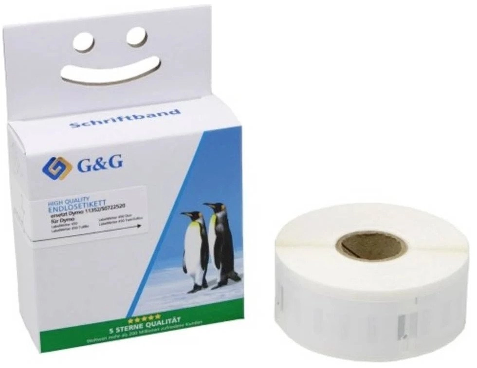 GG label rolls replaces Dymo 11352