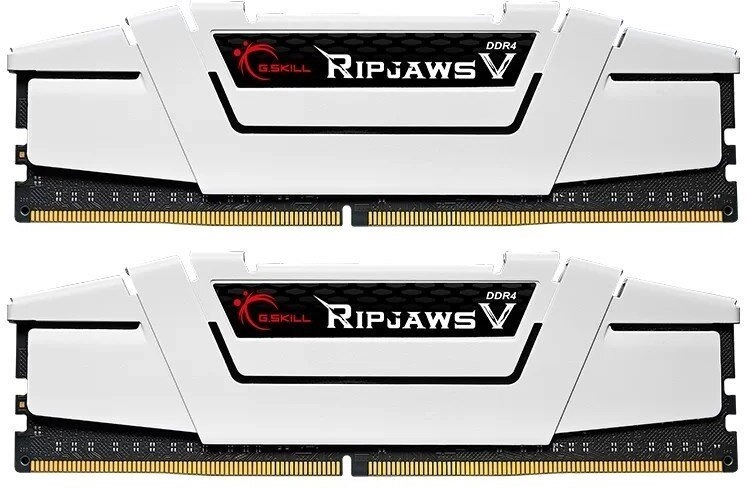 G.SKILL RIPJAWSV DDR4 2X8GB 3200MHZ CL16 REV2 WHITE