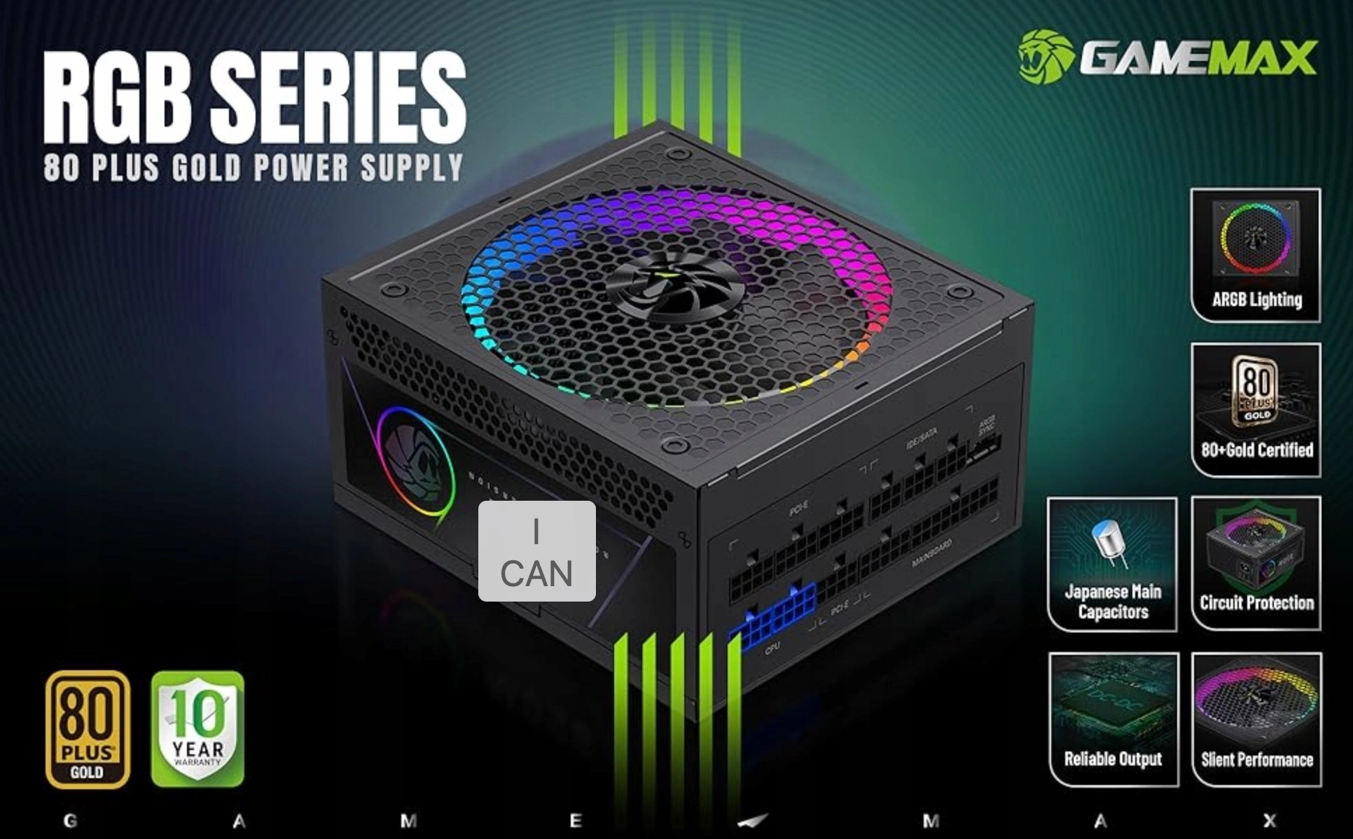 Zasilacz GameMax Gamemax Power Supply 80