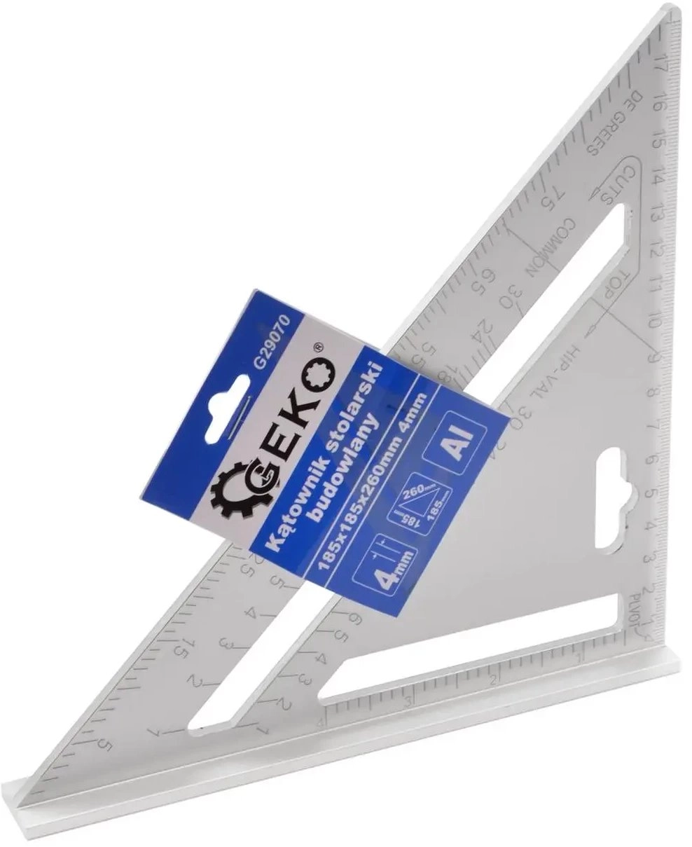 Construction carpentry square 185mmx185x260mm 4mm (36/72)