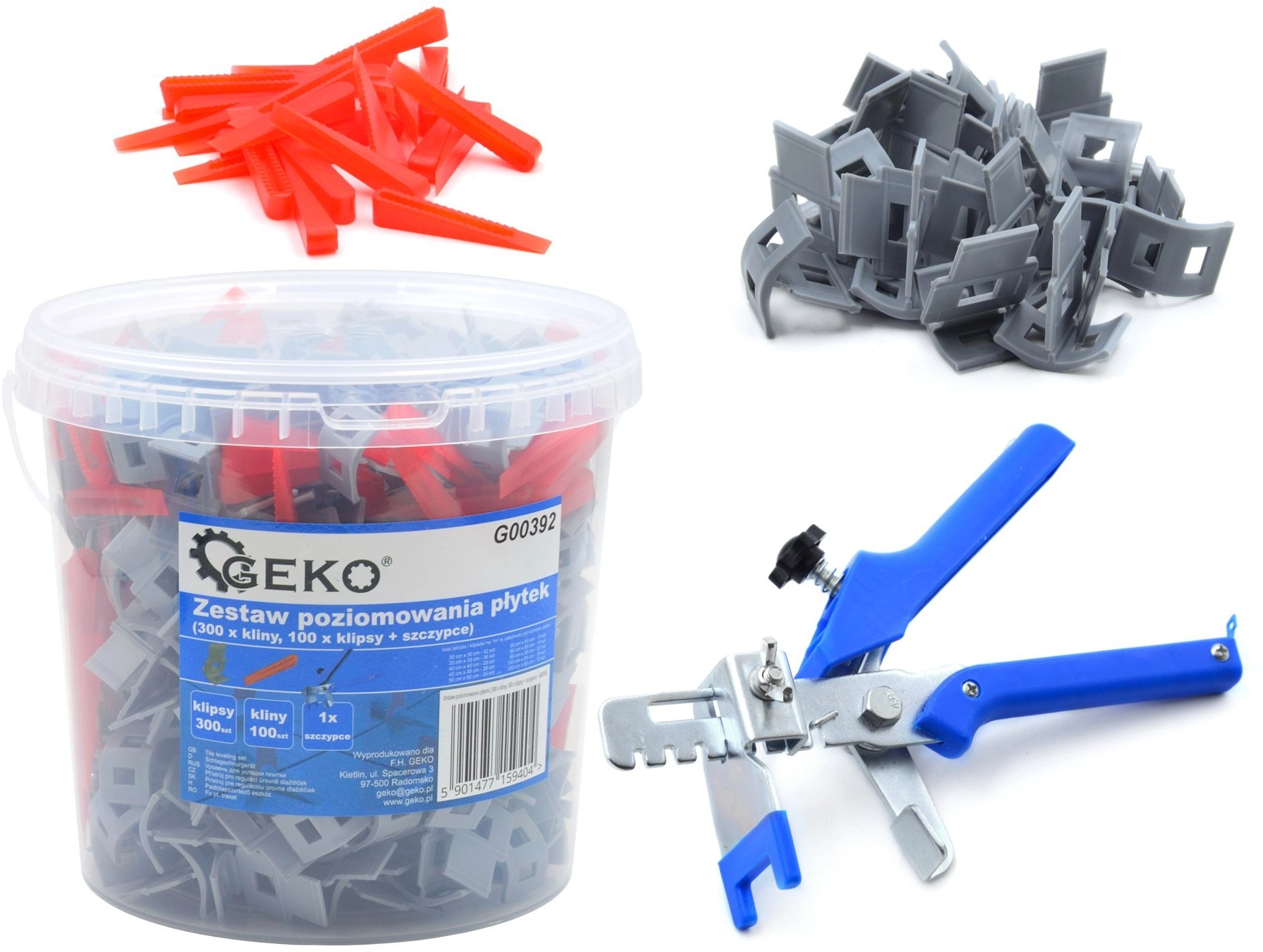 Tile leveling set (300 x clips