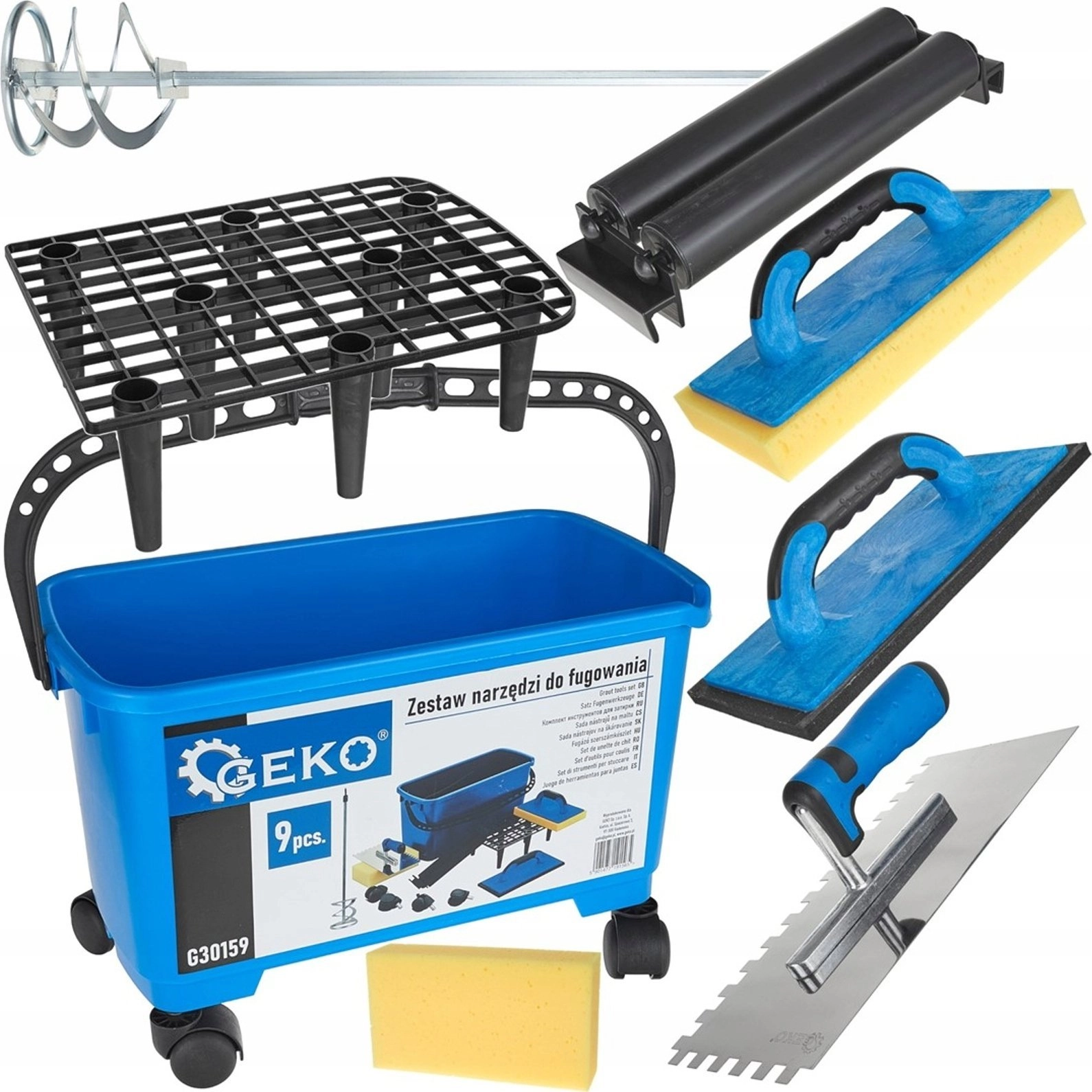 Geko Set of grouting tools 9