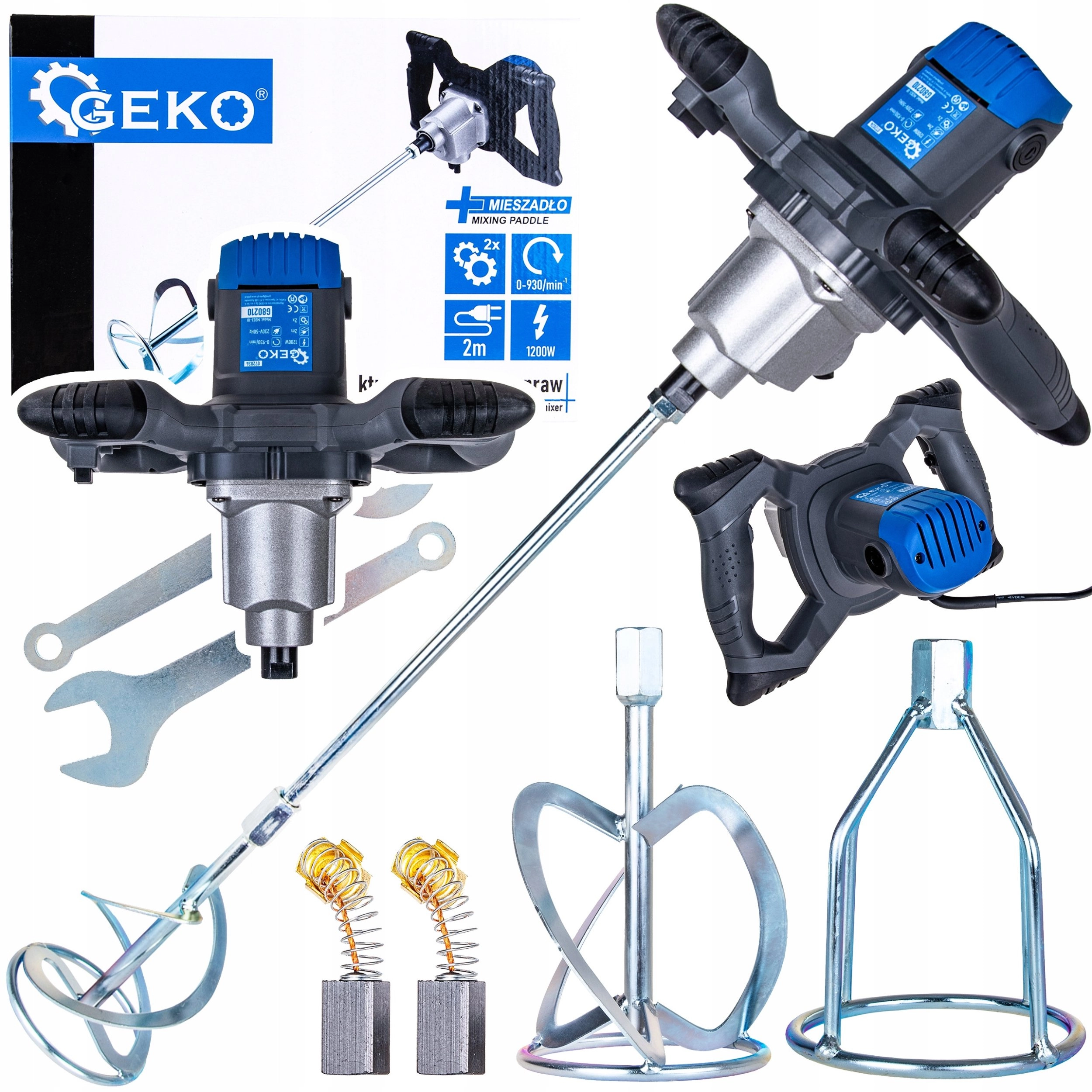 Electric mixer for paints and mortars