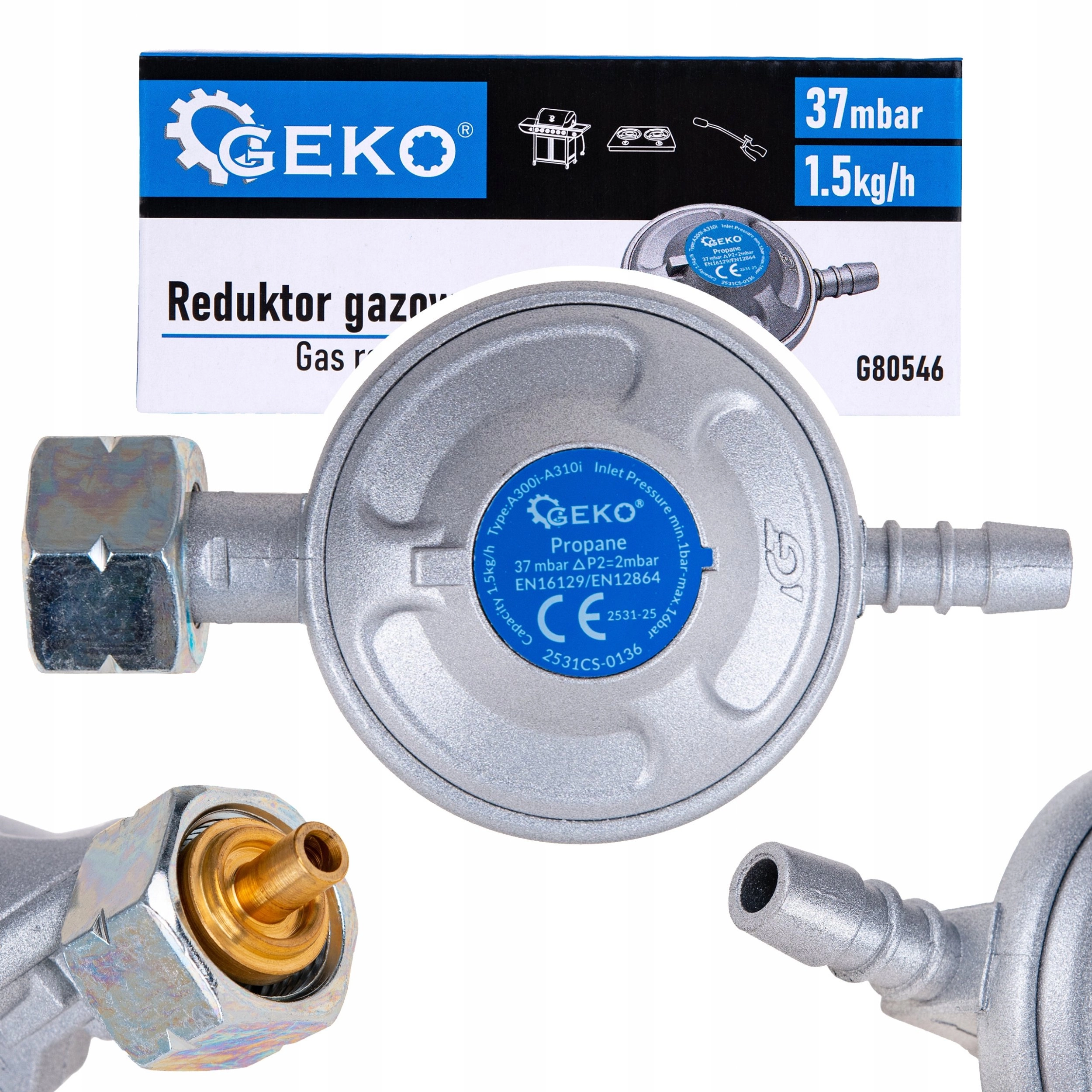 Reduktor gazowy 37mbar 1 5kg/h (50)