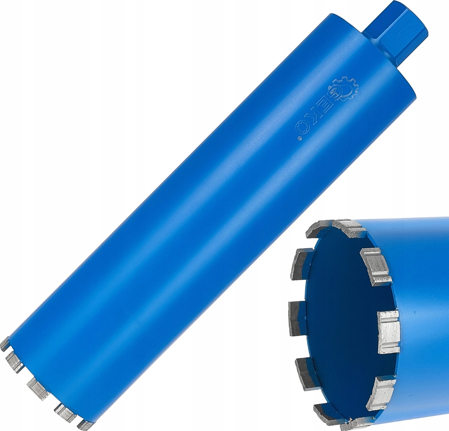 Diamond core drill bit for dry