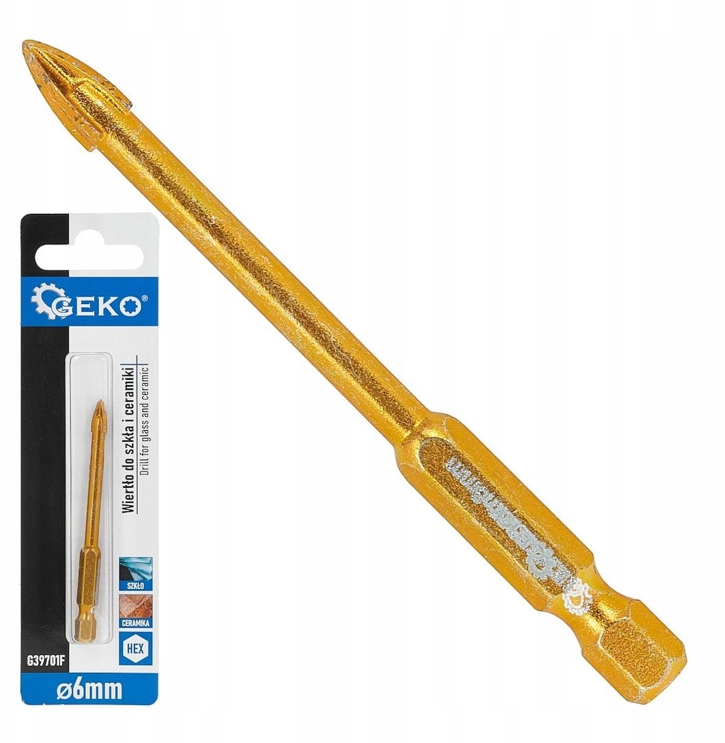 HEX glass and ceramic drill bit