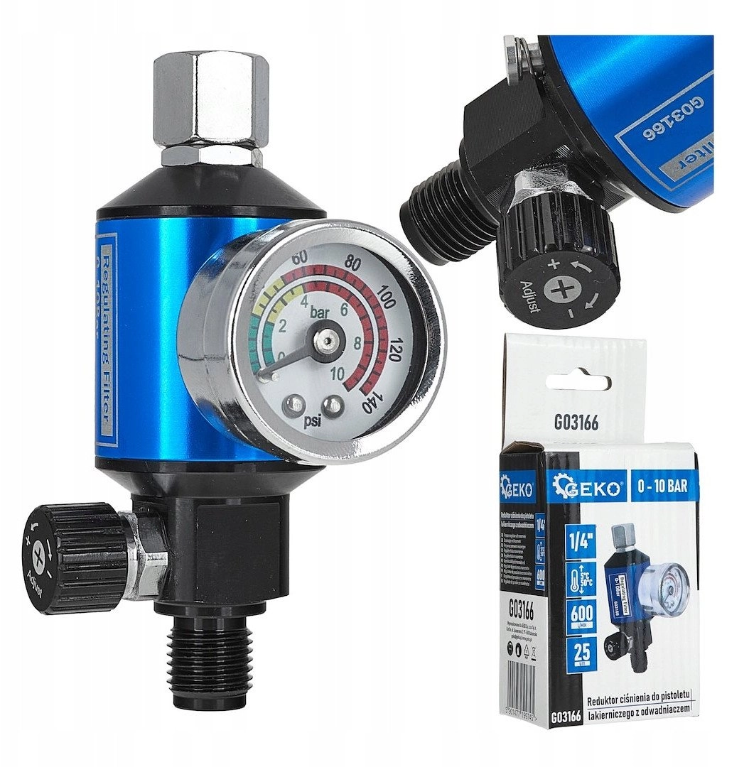 Pressure reducer for a spray gun