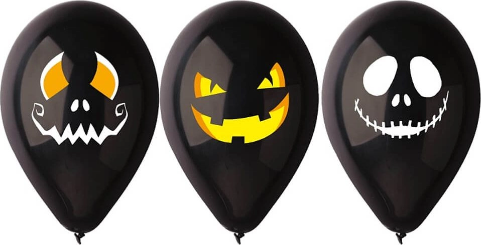Gemar Balony lateksowe Halloweenowe uśmiechy -