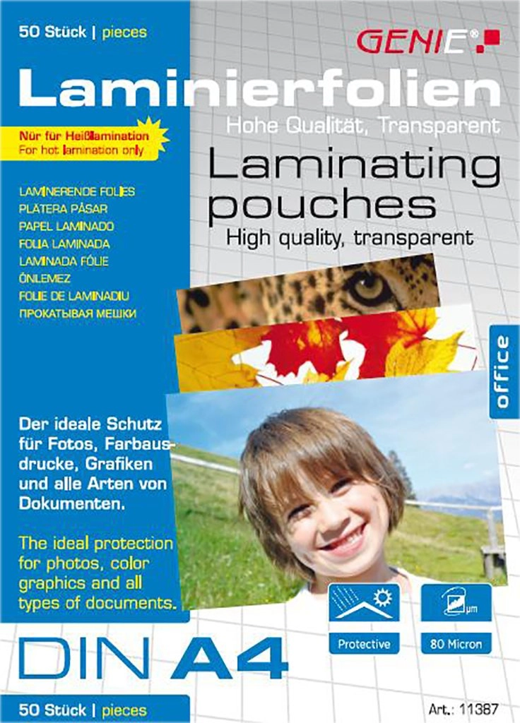 GENIE laminating pouches 50 A4 -