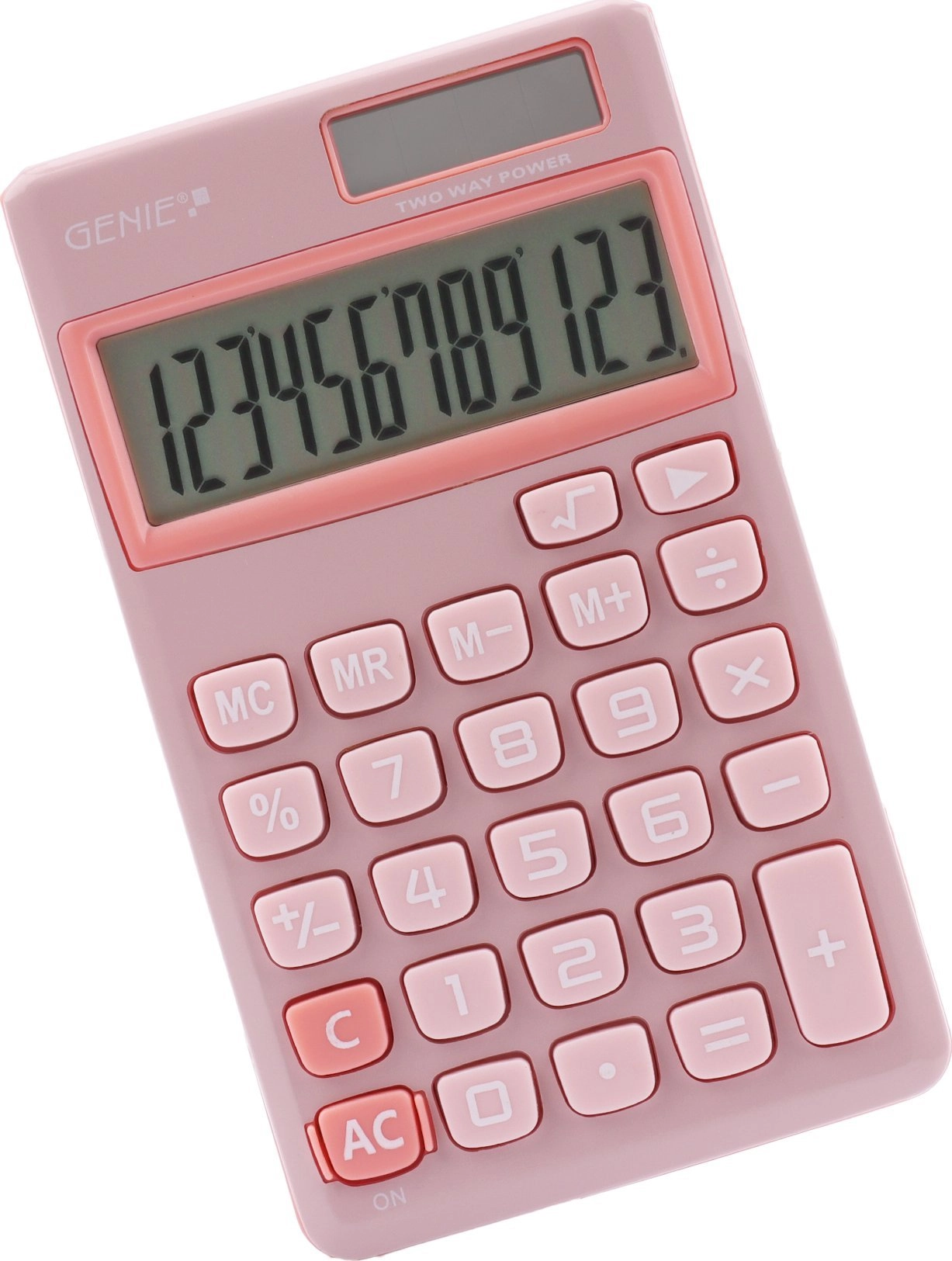 Calculator Genie calculator 212P pink 12774