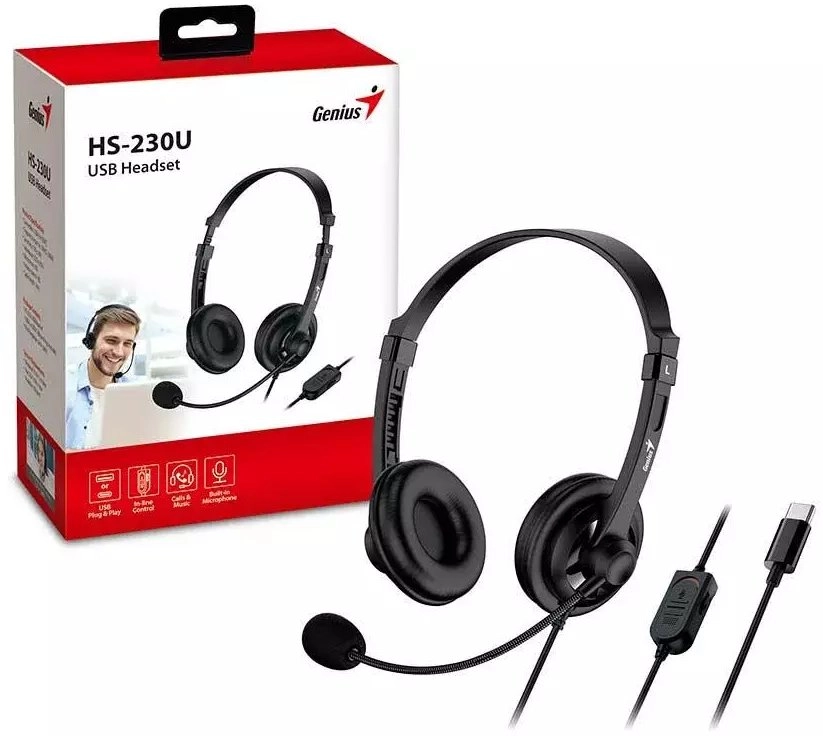 Genius headphones HS-230U headphones USB-C 2