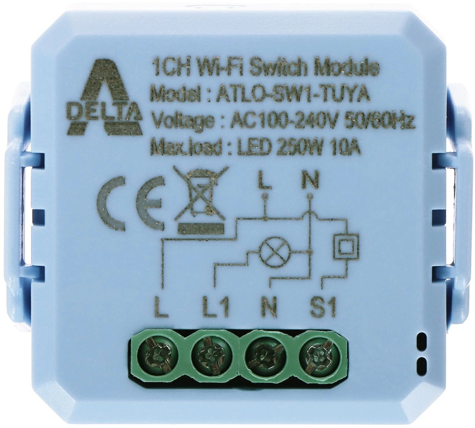 INTELIGENTNY STEROWNIK OŚWIETLENIA LED ATLO-SW1-TUYA Wi-Fi