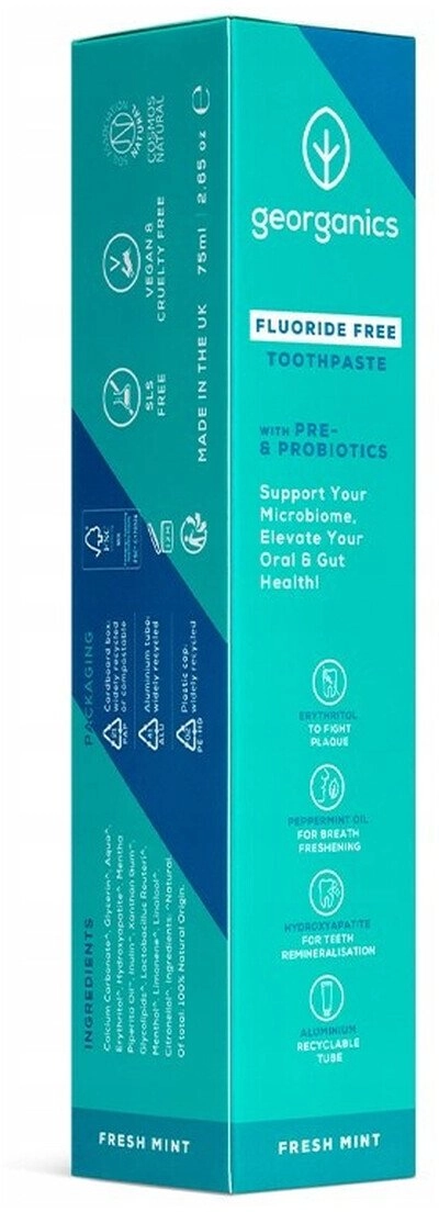 Georganics Toothpaste with prebiotics and probiotics