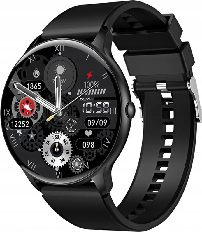 Veltori VT160-1 Smartwatch  Black Silicone Strap