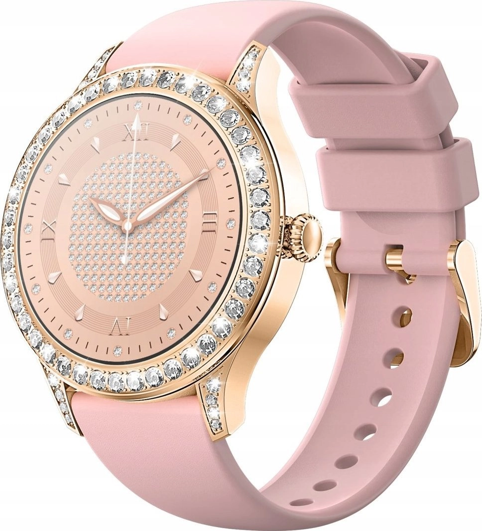 Veltori VT360-1 Women`s Smartwatch  Pink Silicone