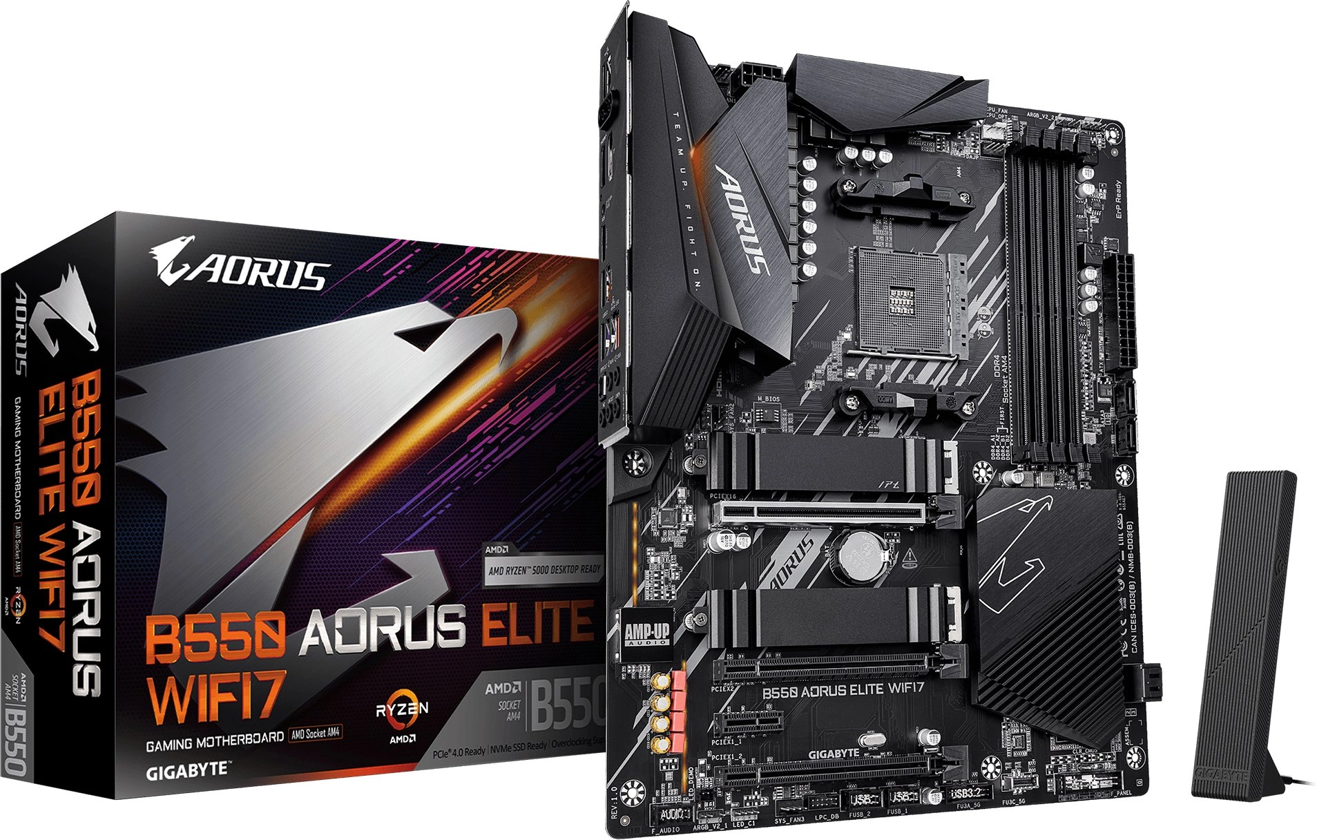 GIGABYTE B550 AORUS ELITE WIFI7 AMD B550 Ligzda AM4 ATX