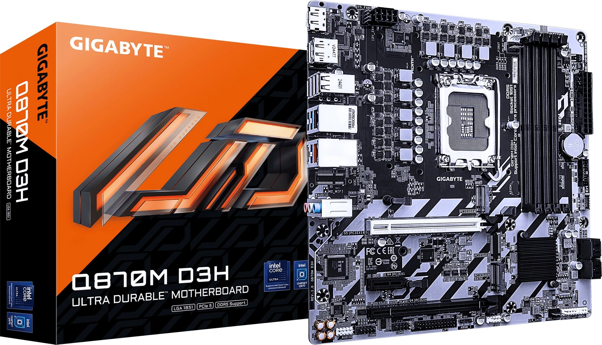 GIGABYTE Q870M D3H motherboard 100666382 Q870M