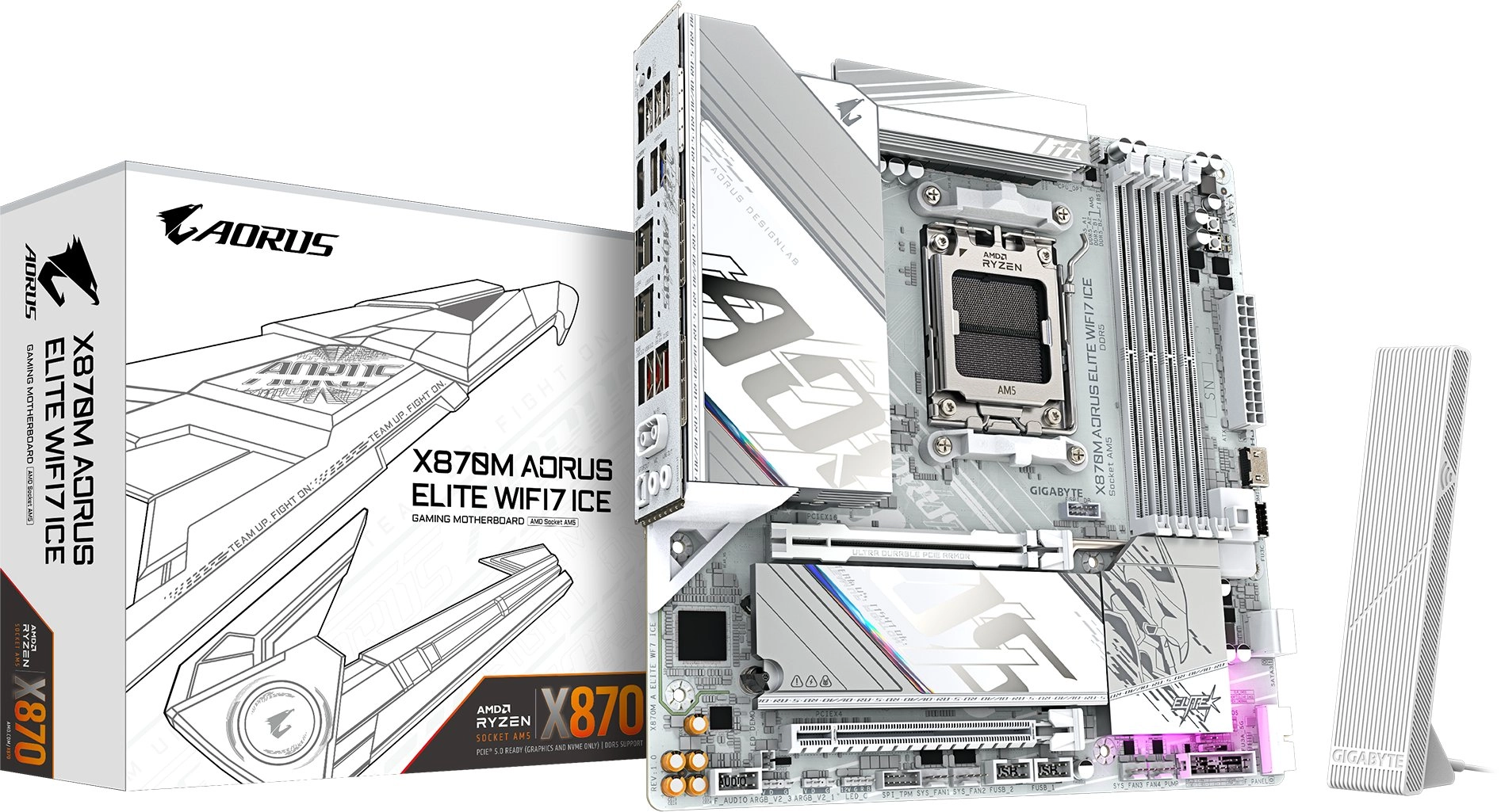 GIGABYTE X870M AORUS ELITE WIFI7 ICE
