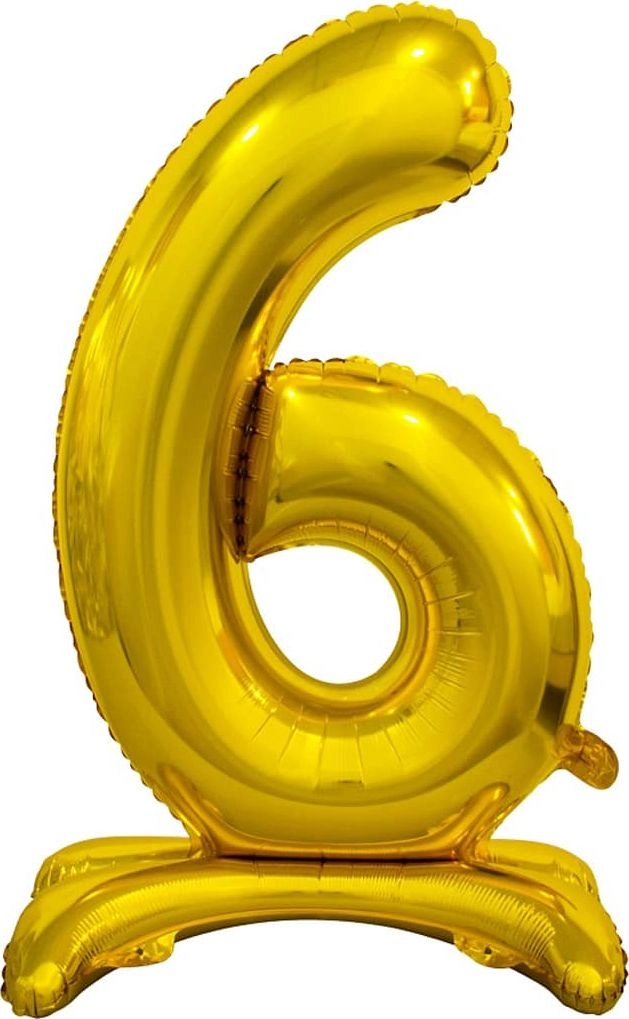 BC foil balloon Standing number 6