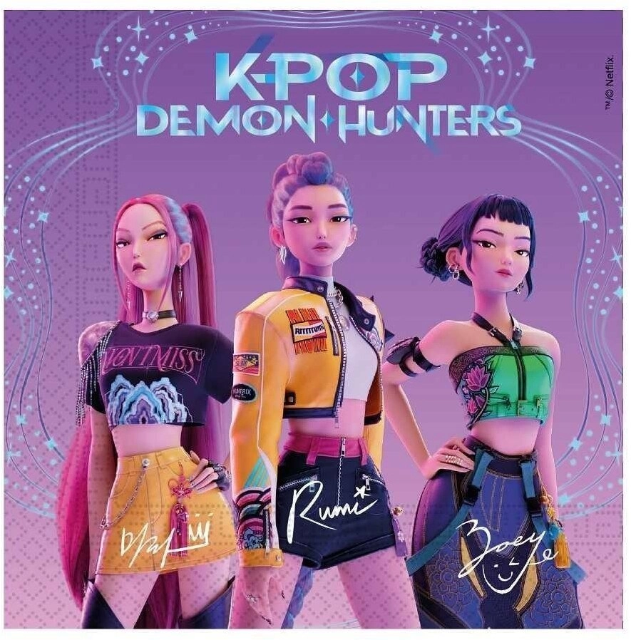 Serwetki papierowe K-pop Demon Hunters 33x33
