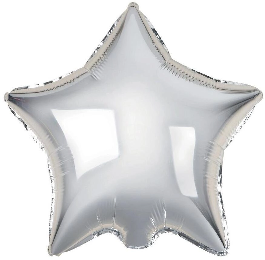 GoDan Balon foliowy Gwiazda srebrna 46cm