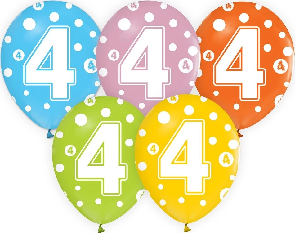 GoDan Balony z cyframi: 4  12&quot