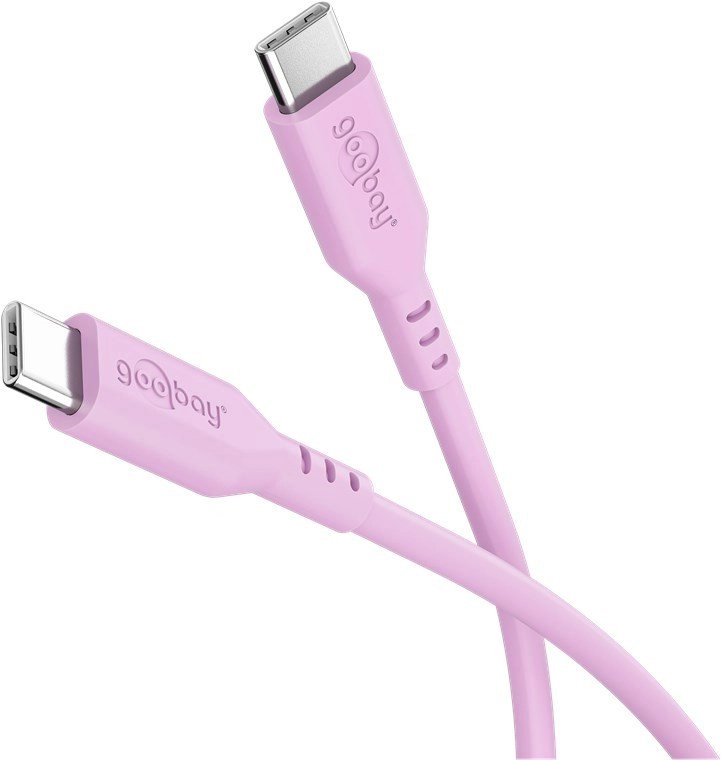 Goobay USB-C™-Silikonkabel 1 5 m Pink