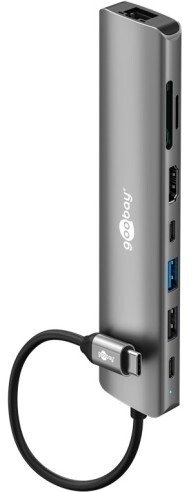 HUB USB Goobay Slim 8-portowy koncentrator