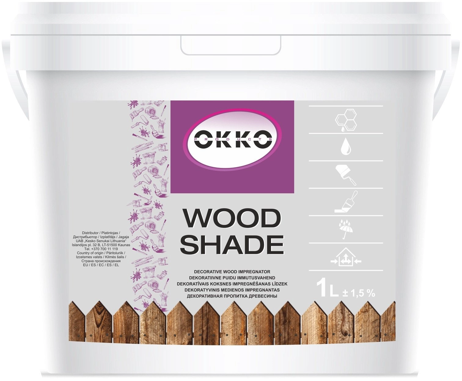 WOOD IMPREG WOOD SHADE TEAK 1L