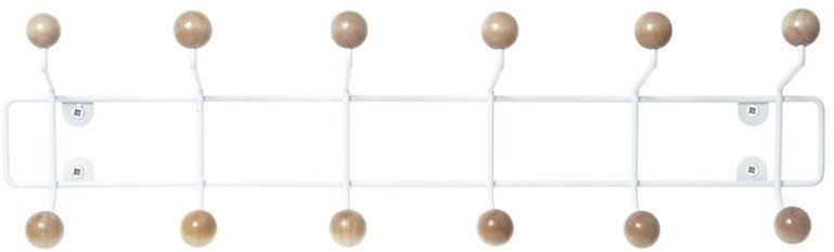SATURNUS wall clothes hanger  wooden knobs