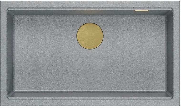 LOGAN 110 GraniteQ silver stone sink
