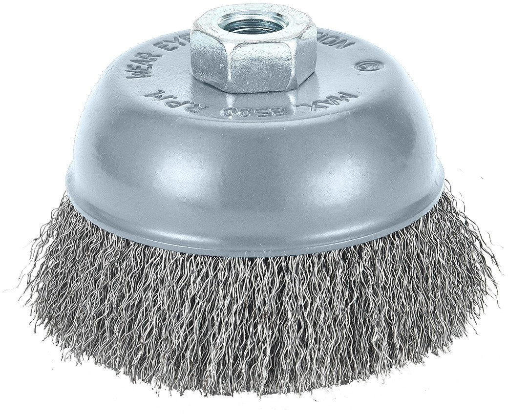 Wire butt brush 100 mm  crimped