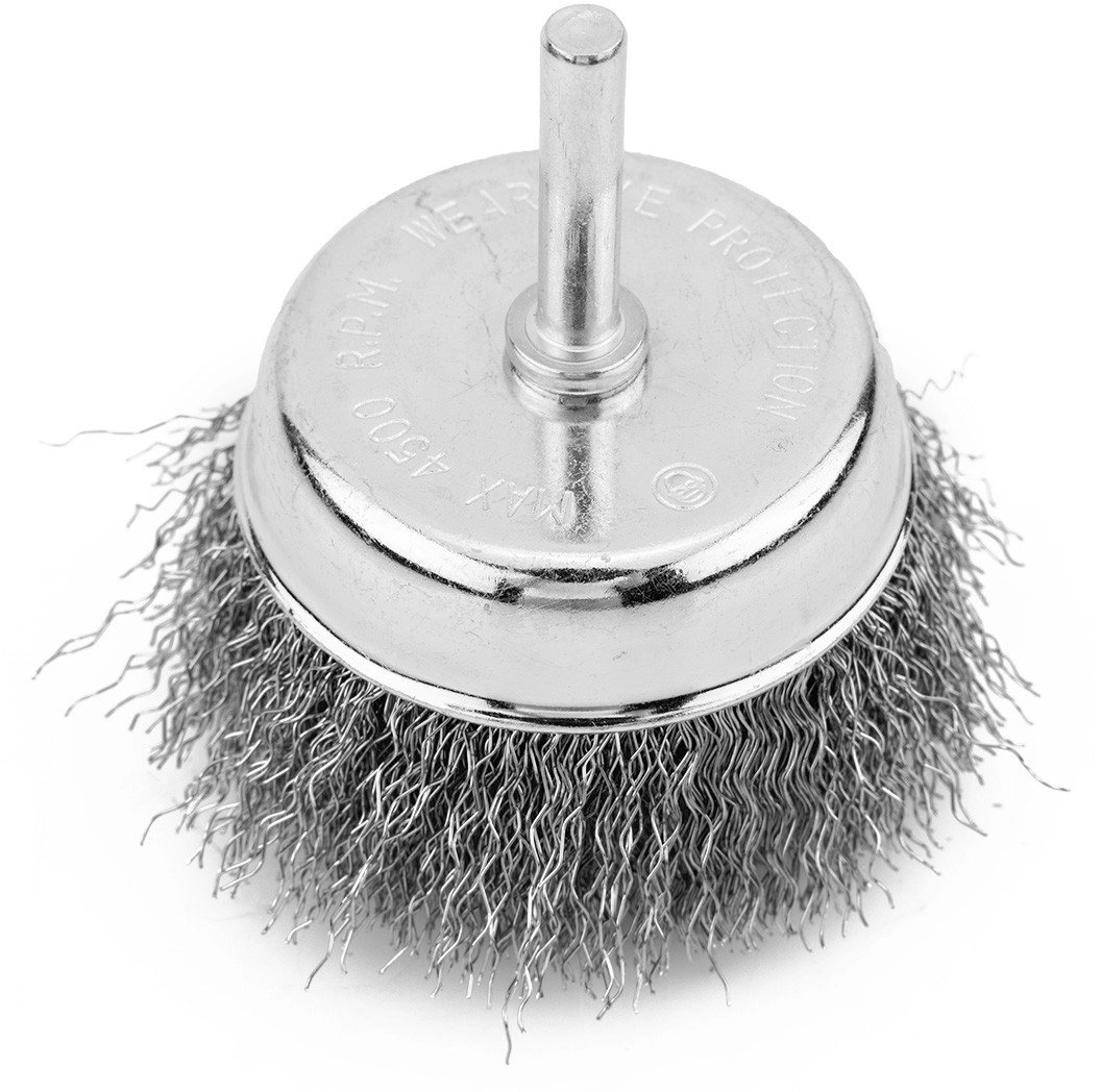 Wire butt brush 70 mm  crimped