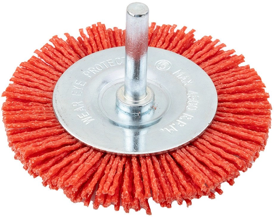 Nylon disc brush 75 mm with