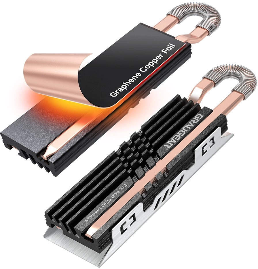 GRAUGEAR Heatpipe Heatsink SSD M.2