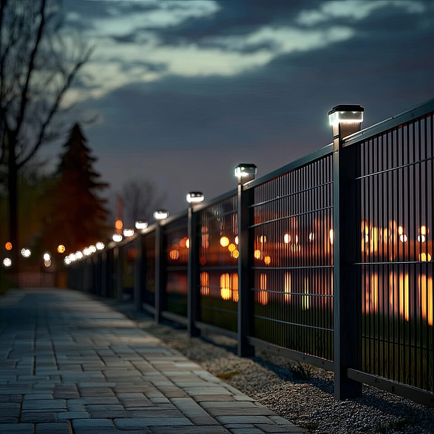 GreenBlue Lampa solarna LED na słupek