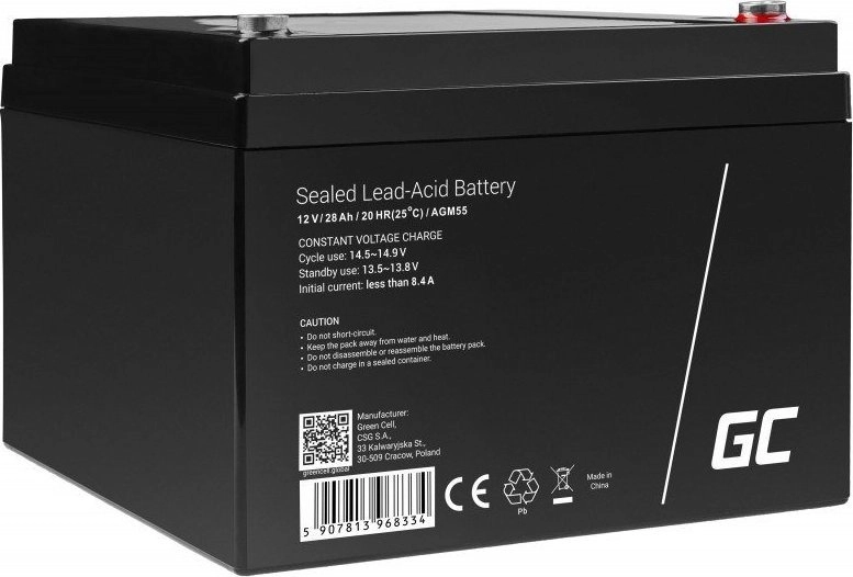 Green Cell AGM VRLA 12V 28Ah